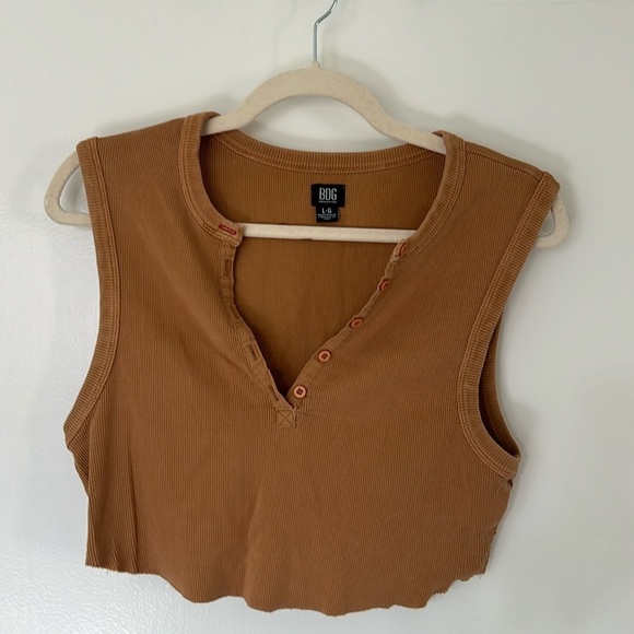 Urban Outfitters Rust Cropped Tank Size L - Picture 1 of 3